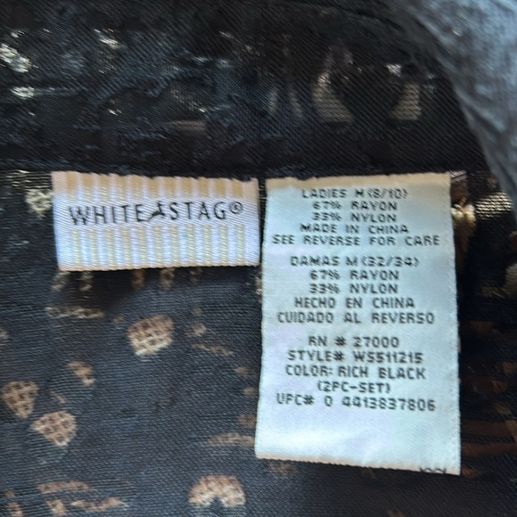 White tag black blouse medium pre loved - Picture 4 of 4